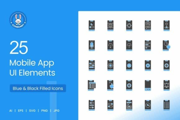 25 Mobile App UI Elements Icons: Design Smarter, Not Harder