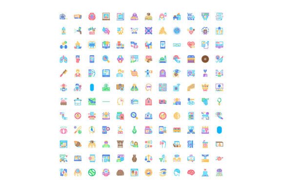 Big Collection of Colorful Flat Line Web: A Modern Visual Resource for Designers and Developers