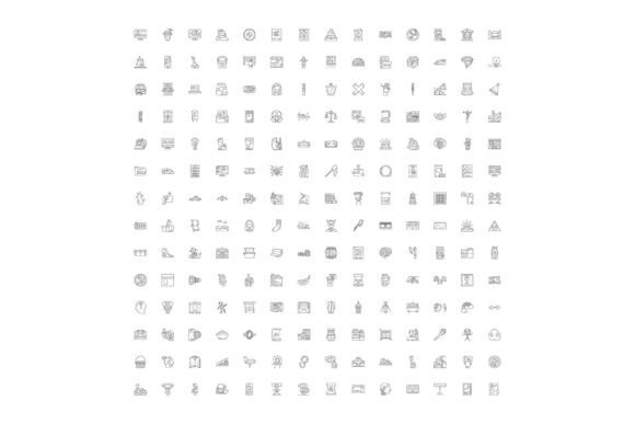 Collection of Outline Web Interface Icon: A Versatile Design Resource