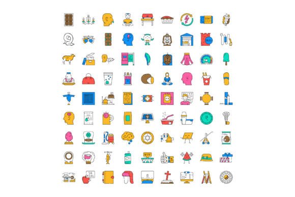 Diverse Collection of Colorful Business Icons: A Strategic Asset for Modern Design