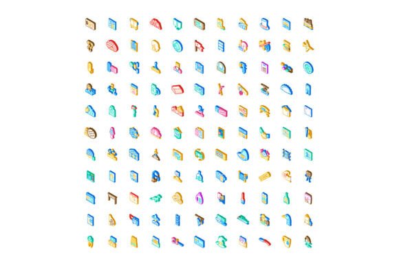 Enhancing Digital Design with a Diverse Collection of Isometric Icons for Web and App Projects