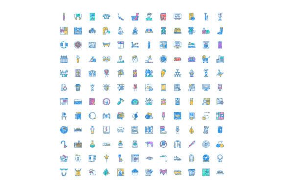 Exploring the Versatility of a Large Collection of Diverse Scribble Line Icons