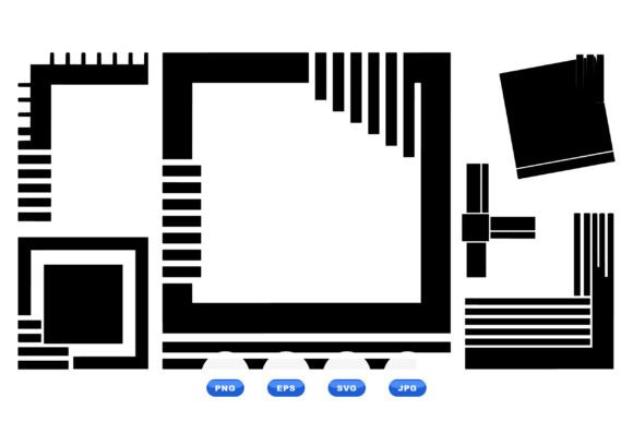 Geometric Corner Frame SVG: A Modern Design Asset for Branding and Layouts
