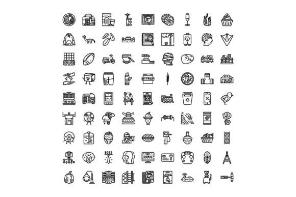 How a Collection of Diverse Line Art Icons Set Enhances Design Workflows Across Industries