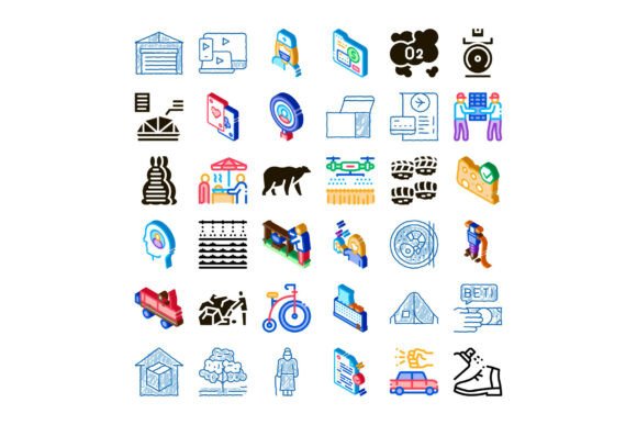 Isometric Business Icon Sets: A Versatile Design Resource for Modern Digital Projects