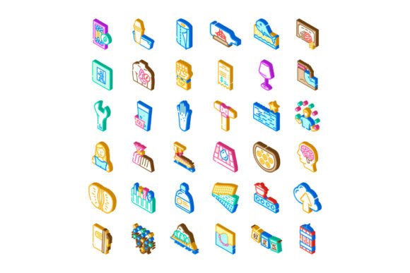 Isometric Vector Icons for Modern Design Projects