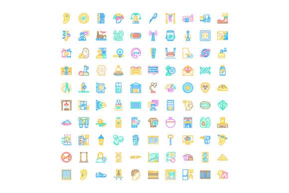 Unlocking Visual Clarity with the Collection of Diverse Outline Web Icon C